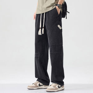 TUCANO | Casual American Patchwork Loose Straight Mens Jeans