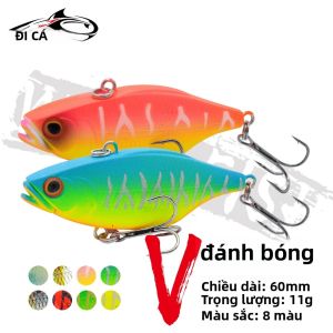 Mồi Câu Cá Rung WALK FISH 1 Cái 60mm 11g Câu Xa Chìm Không Môi Mồi Cứng Câu Cá Mùa Đông Cá Chó Cá Vược Biển Sông Hồ