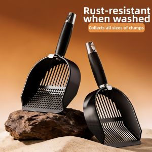 REYOSAP | 2 in 1 Stainless Steel Cat Litter Scoop