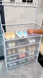 Kệ Giày Dép Đa Năng Nhiều Tầng Chống Bụi Tiết Kiệm Không Gian Dễ Dàng Lắp Đặt