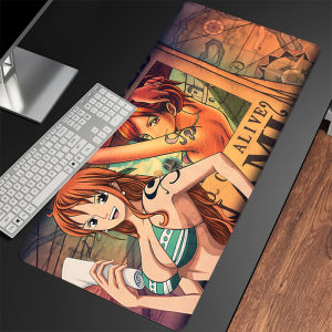 Bandai | Large Mouse Pad Gamer Home Computer HD Mousepad O-one P-piece Nami Keyboard Pad kawaii Anime desk mat Anti Fray Gaming Mouse Pad