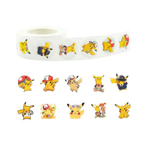 Takara Tomy | Cute Pikachu Stickers 500/1000Pcs Waterproof Decals - Kids Reward for Laptop Phone Case Notebook Scrapbooking DIY Gifts