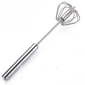 Semi-Automatic Stainless Steel Manual Egg Whisk