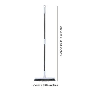 Long Handle Hard Bristle Floor Scrub Brush Deep Cleaning Design Sturdy Cleaning Brush Tub Tile Grout Gap Washing No Dead Corner