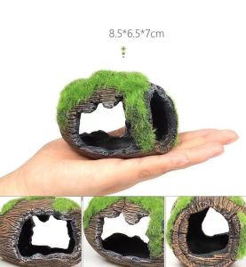 Fish Tank Porous Hiding Cave Bucket Landscaping Decoration Aquarium Ornament