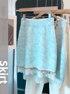 JIANDIYA | Lace V-Neck Loose Outwear Knit Vest