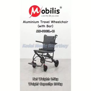 Premium Foldable Light Weight Wheelchair Waterproof Cushion Seat Kerusi Roda Ringan Wide Area for Travel Elderly