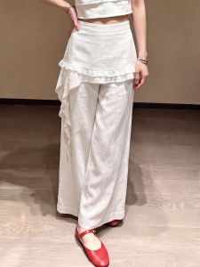PAIBOLI | Slimming and Concealing Loose Linen High-Waist Trousers