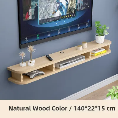 NUOXUNDE | Wall Mounted TV Shelf for Small Spaces Ultra Slim
