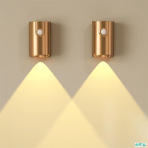 ORIA Night Light with Motion Sensor Dimmable Smart LED Night Light Rechargeable Wall Sconces Wall Light Wireless Stairway Lights for Bathroom Hallway Stairs Bedroom Kitchen