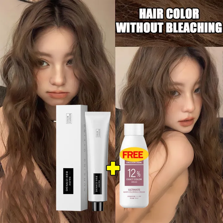 No Need To Bleach Hair Dye 100ml Shampoo Permanent Organic Hair Dye ...