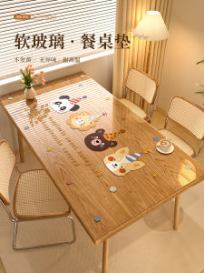 ผ้าคลุมโต๊ะทานอาหารแบบใส ป้องกันน้ำมัน กันน้ำ ผ้าคลุมโต๊ะกาแฟ ผ้าคลุมโต๊ะ ผ้าคลุมโต๊ะแบบไม่ต้องซัก ผ้าคลุมโต๊ะแบบหรูหรา