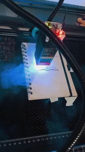 Bamboo Notebook with Engraved Photo and Text