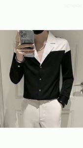 Áo so mi áo sơ mi phối màu phong cách hàn quốc cực đẹp chất vải mền mát mặc mùa hè rất thoải mái thời trang - H50