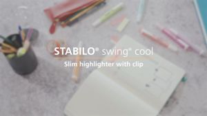 STABILO Swing Cool Highlighter Pen and Text Marker with Pocket Clip for Students - Box of 10