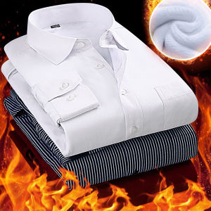 Boman | Thickened Thermal Business White Shirt