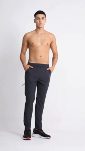 GEN ACTIVE Running Pants Celana Panjang Olahraga Pria Celana Training Cowok Zipper Gym Fitness Lari