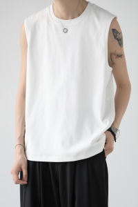 White Cotton round Neck Vest Basic Summer Inner Wear Mens T-Shirt Standard Fit Casual Style Youth Popular CT08