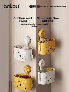 Ankou | Wall-mounted No-drill Garlic and Ginger Storage Box
