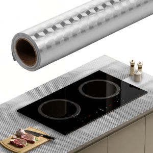 Kitchen Oil Proof Sticker Stove Surface Anti-fouling Mat Waterproof & Heat Resistant Backsplash Wallpaper Self-Adhesive Sticker
