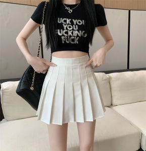 Three Lengths High Waist Elastic Womens Skirts White A-Line Mini Skirts Midi Skirts Maxi Skirts Slimming Effect