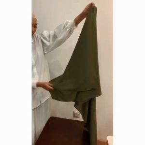 Hijab Pashmina Ceruty Baby Doll Terbaru Ukuran 180 x 75Cm Bahan Ceruty Premium Warna Pastel/ Kerudung Pashmina Polos Tepi Jahit / Jilbab Pasmina Ceruty / Hijab Trend Pashmina Ceruty Baby Doll - Bisa COD