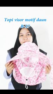 RUIMO Topi Berkebun Visor B-27 Lipat Motif Batik Floral Wanita Premium Import - Aksesoris outdoor