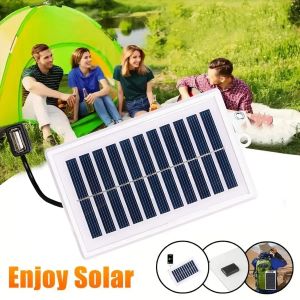 1/2PCS Portable Solar Charger Portable Solar Charger-USB Output for Outdoor Use -for Travel and CampingFlashlightFan Charging