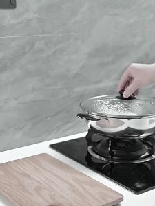 Wall-mounted No Drilling Kitchen Storage Rack Pot Lid and Cutting Board Holder