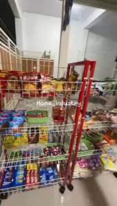 Rak Serbaguna Besi Susun 4 Roda/Rak Besi/Rak Gudang/Rak Ciki Besi/Rak Serbaguna/rack