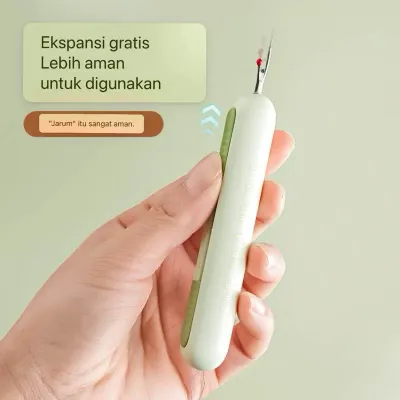 MJ88 Pendedel Benang /Alat Pelepas Jahitan /Bongkaran Benang /Pembuka Benang /Perlengkapan Jahit 2in1 /Thread A Needle /Alat Bantu Memasukin Benang Ke Lubang Jarum Jahit Alat Pasang Benang Ke Jarum /Alat Bantu Jahit /Mata Nenek 2in1 /Alat Pemotong Benang