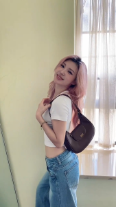 Disney Minnie Mouse Fashionable Half Moon Sling Should Handheld Bag Preminum Soft Leather