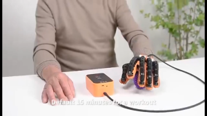 Wireless Rehabilitation Robot Gloves USB Chargeable Fingers Strength Training Device Hand Function Training Glove Mirroring Finger Care Equipment for Stroke Hemiplegia