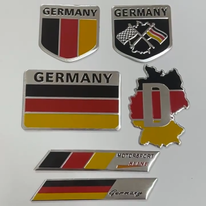 Logo Tem nhôm cờ Đức GERMANY
