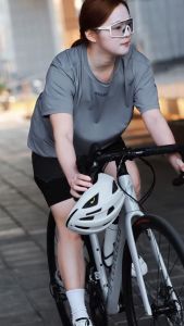 WOSAWE Men Women Cycling Jersey Breathable Quick Dry Pocket Running Sports Short Sleeve T-shirts