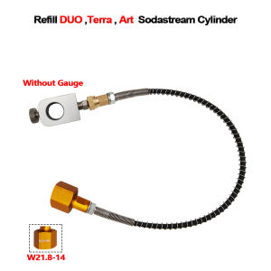 Co2 Cylinder Tank Refill Adaptor Hose For Sodastream DUO Terra Art Cylinder To Charging Refilling CO2