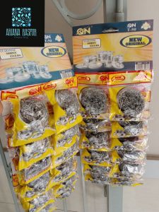 Spons Kawat Pencuci Piring Stenles Steel / 12 Pcs murah spon kawat anti bakteri