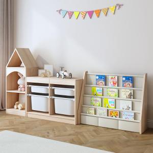 Solid Wood Bookshelf Picture Book Shelf Storage Shelf Simple Style Office Use Clamp Type Mobile Phone Stand Holder