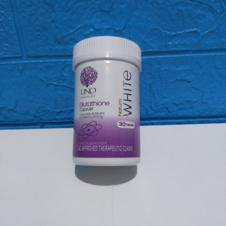 UNO ( Glutathione Capsules with Collagen, Rosehips & Tomato Crystal 800g 30  Capsules ) 1bottle Original UNO Products
