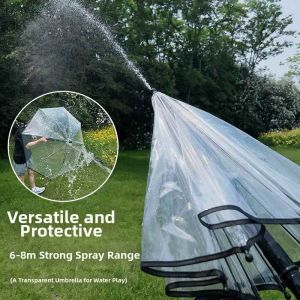 Jiaxun | Transparent Rain Umbrella Water Gun Long Range Adult Play Equipment