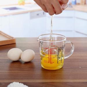 Borosilicate Glass Measuring Beaker for Heating Milk and Breakfast Multiple Uses