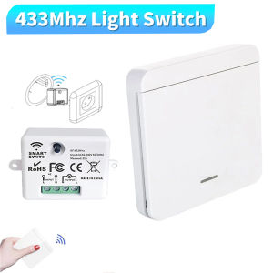 RF 433Mhz Remote Control Wireless Light Wall Switch Interruptor Smart Lighting Switch For Lamp LED 10A 110V 220V