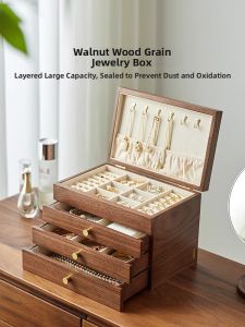 NALANDUOHAO | Practical And Elegant Real Wood Jewelry Box
