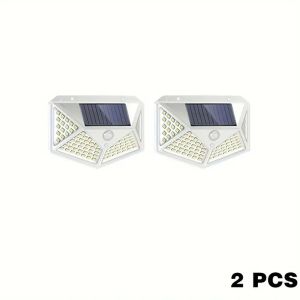 1/2/4/6/8 100 LED Solar Light PIR Motion Sensor Wall Light Solar Lamp Solar Powered Sunlight Street Lamp Garden Decoration