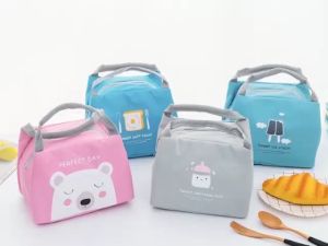 Tas Bento Anak Cooler Bag Supermarket Waterproof/ Lunch Bag Tahan Air Tebal Anti Tumpah / Tas Bekal