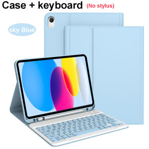 Case for iPad A16 11 Inch 2025 A3355 A3356 A3354 Bluetooth Keyboard Cover for iPad 10th 10.9 Inch 2022 A2696 A2757 A2777 A3162
