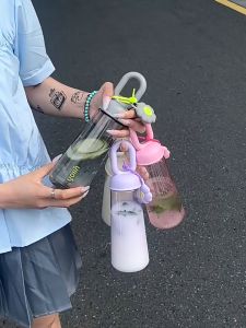 Eatkit Botol Minum Transparan 500ml Tumbler Olahraga Premium Portable BPA Free High quality