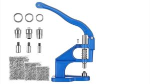 ราคาพิเศษ 2 วัน เครื่องเจาะตาไก่ 1500 ตาไก่ ชุดกดตาไก่ เครื่องตอกหมด เครื่องเจาะตาไก่ เครื่องกดตาไก่ ชุดคีมกดตาไก่ เครื่องกดตาไก่ หมุดย้ำ สิ่งทอ เครื่องหนัง แม่พิมพ์ตัด มีส่วนผสม 3 อัน 6/10/12 มม