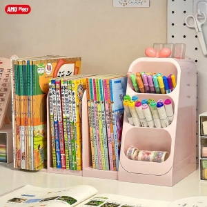 AMU·PIGGY | Storage Bookshelf Organizer Desk Organizer