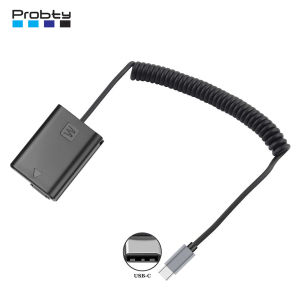 Probty USB-C To NP-FW50 NP FW50 Dummy Battery For Sony ZV-E10 Alpha A6500 A6400 A6300 A6100 A6000 A5100 A5000 A7II A7SII A7RII